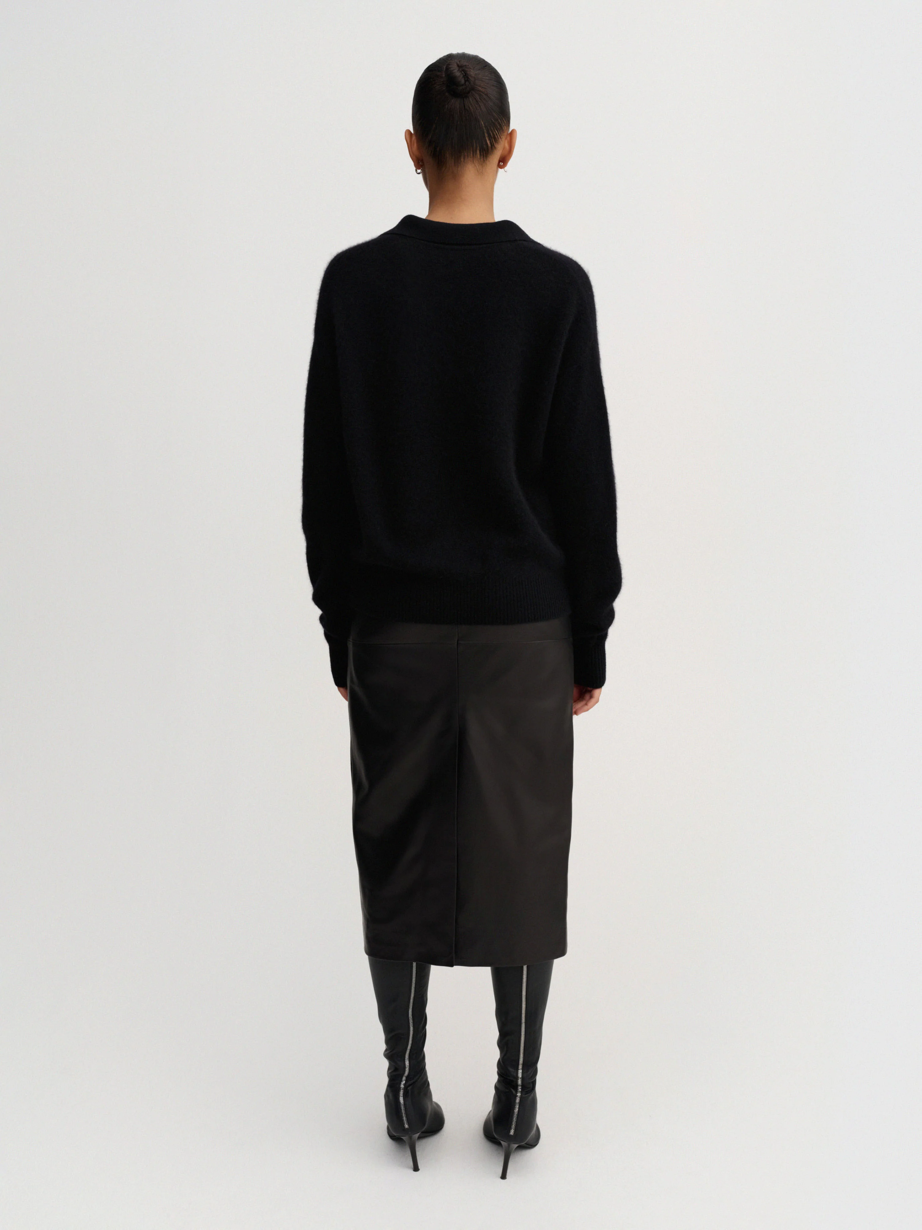 Kaia Collar Sweater, black - Image 3