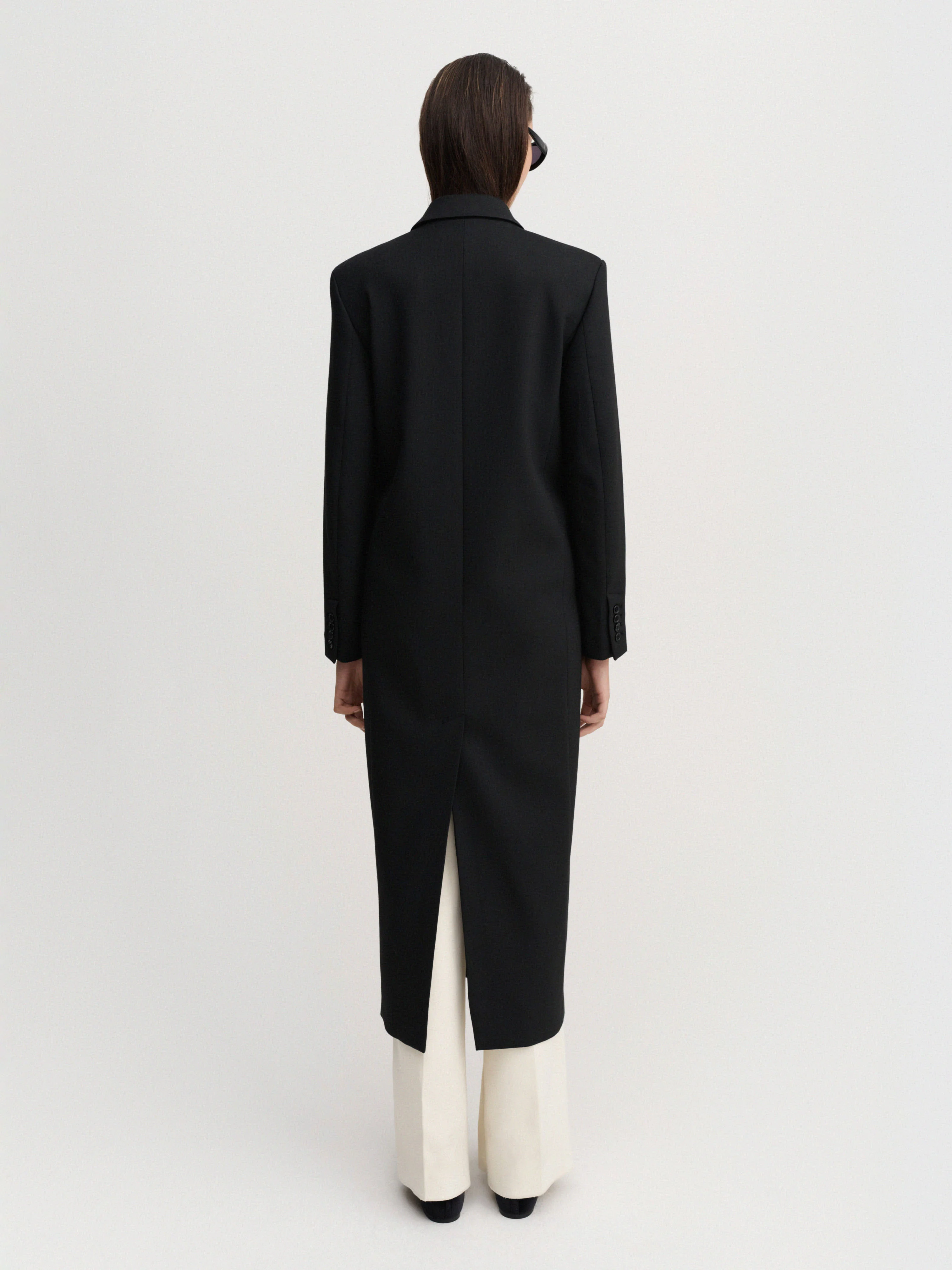 Margot Long Tailored Blazer, black - Image 3