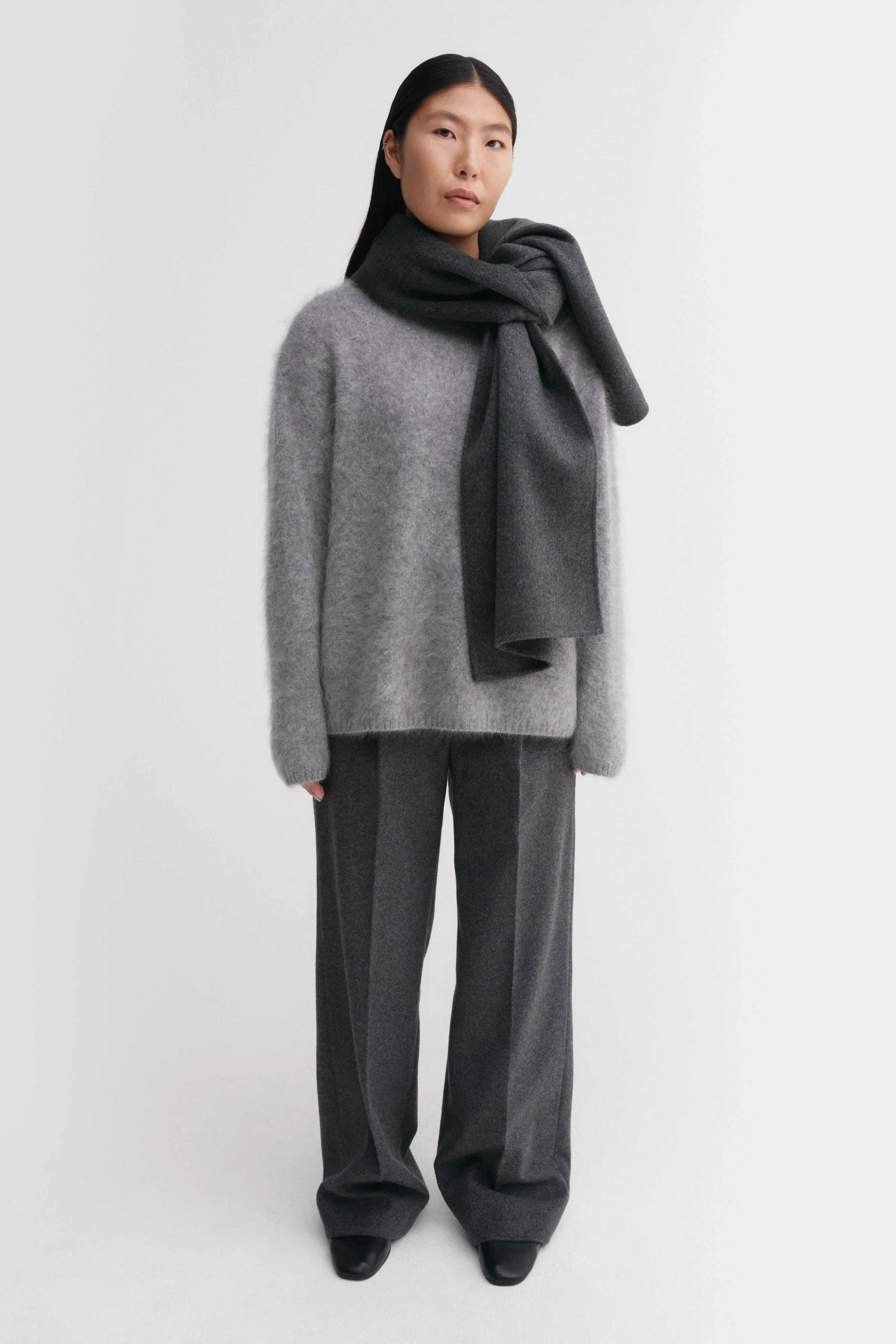 Micha Doublé Scarf, dark grey - Image 5