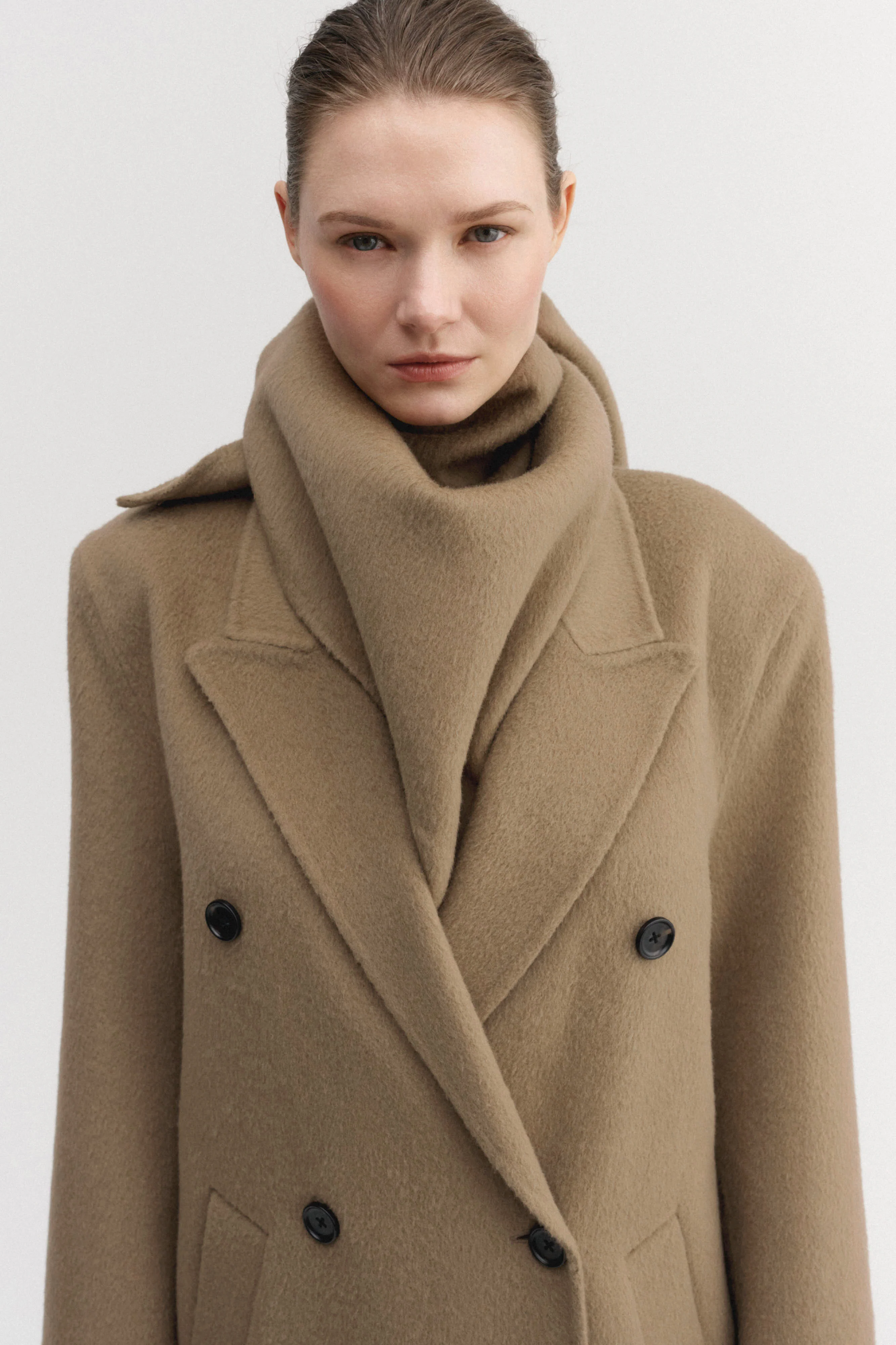 Miley Triangle Scarf, tan - Image 3