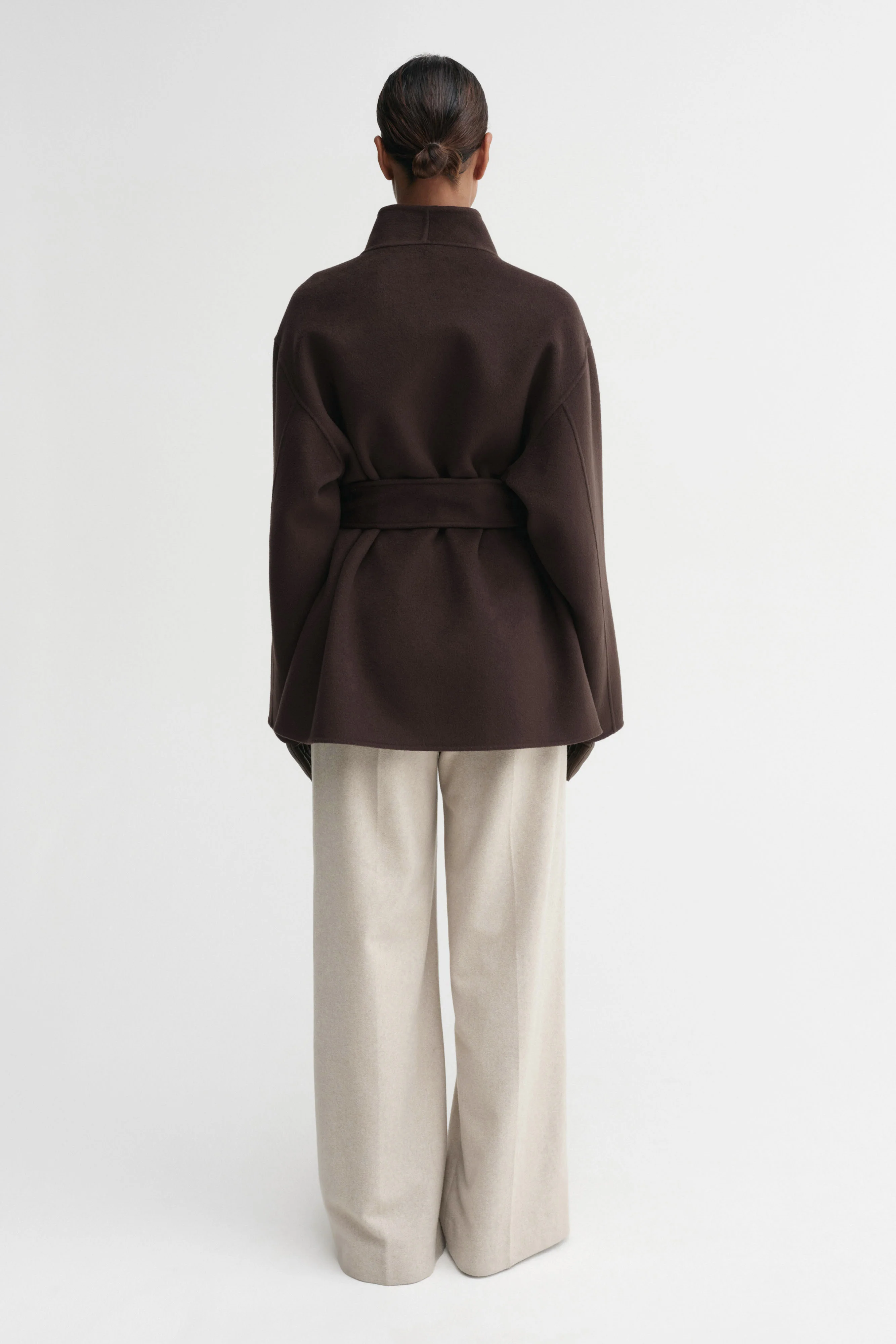 Noorie Doublé Coat, chocolate - Image 3